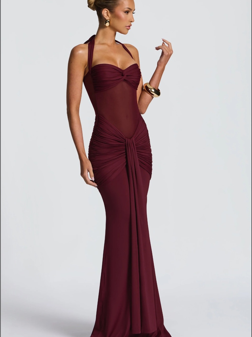 Vixen Maxi Dress- Cherry Lacquer